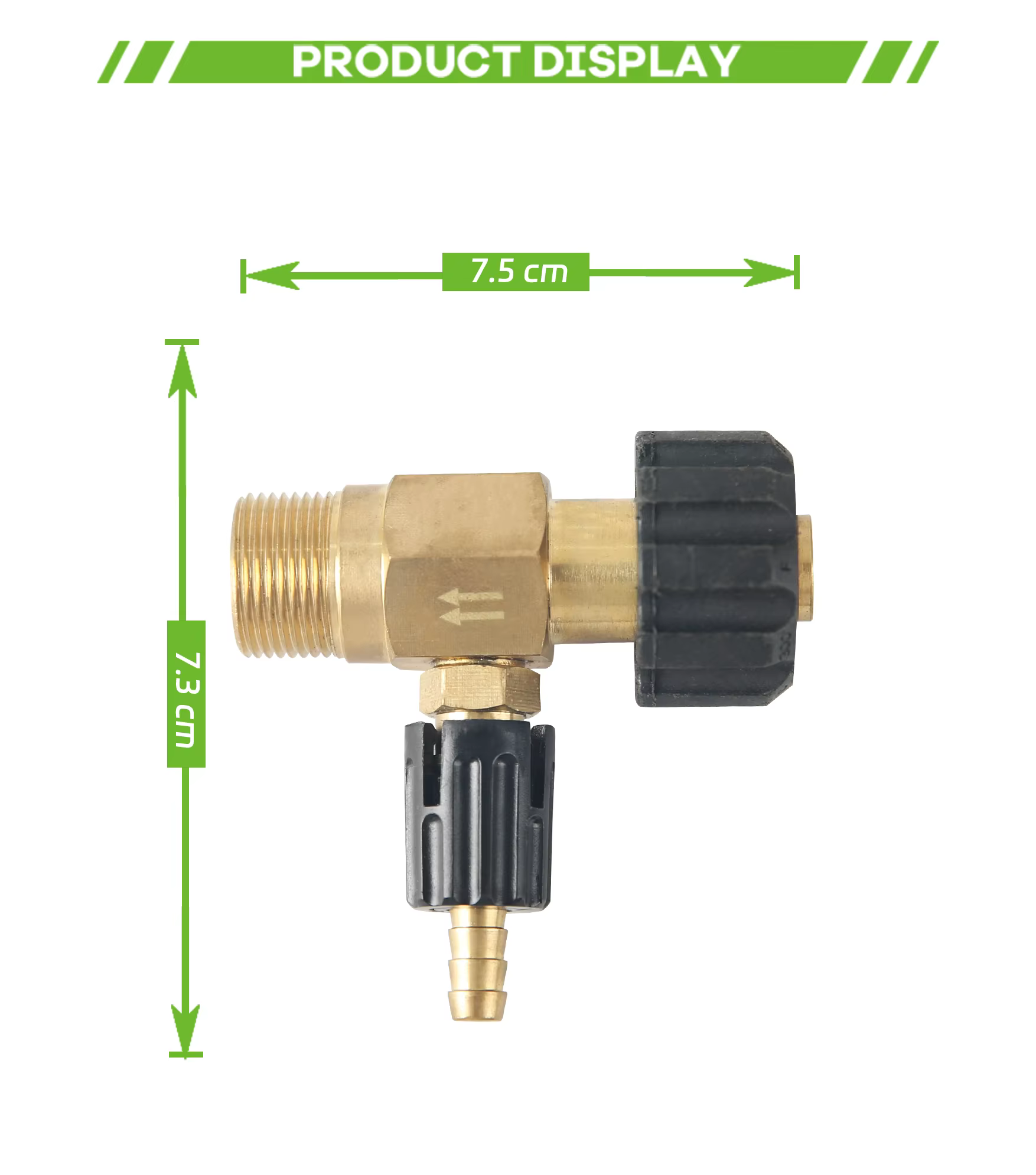 Adjustable Pressure Washer Downstream Injector Kit 2-2.5 GPM Long Range Nozzle With 1/4 Inch Quick Connector factory