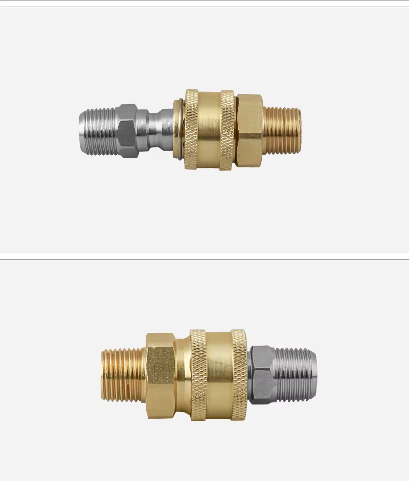 SPS 5000 PSI Brass Stainless Steel Pressure Washer 3/8 Quick Connect Kit Fittings for Hose NPT Thread manufacture