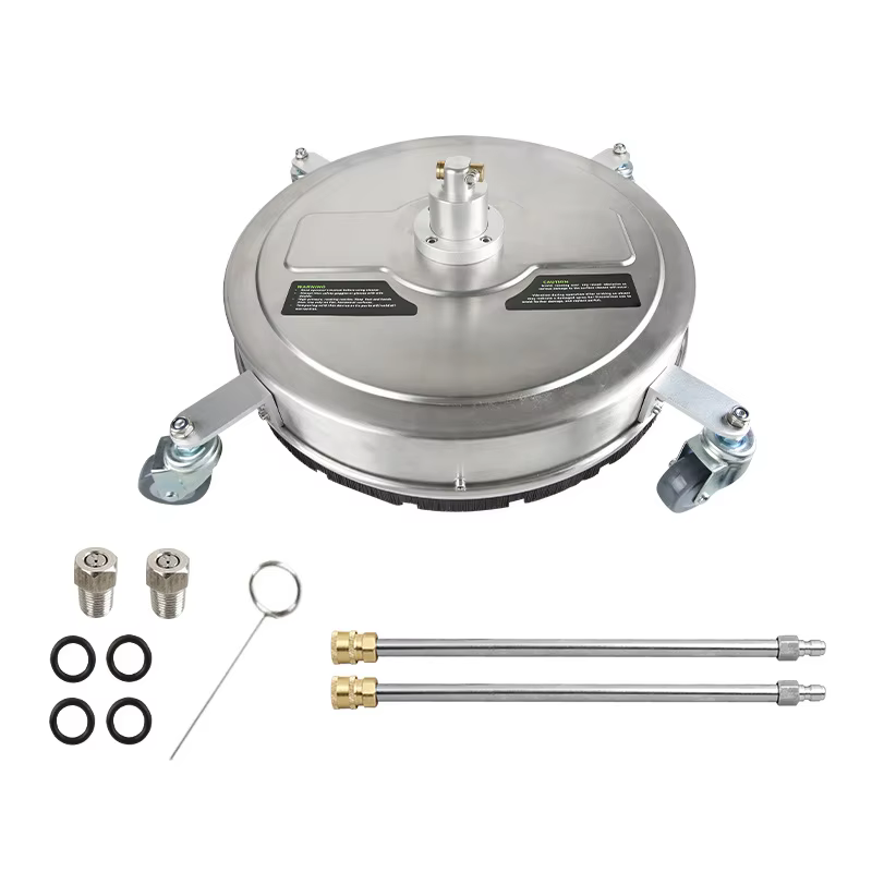 SPS 4000PSI 20 Inch Stainless Steel Rotary Pressure Washer Flat Surface Cleaner With 2 Extension Wands Set manufacture