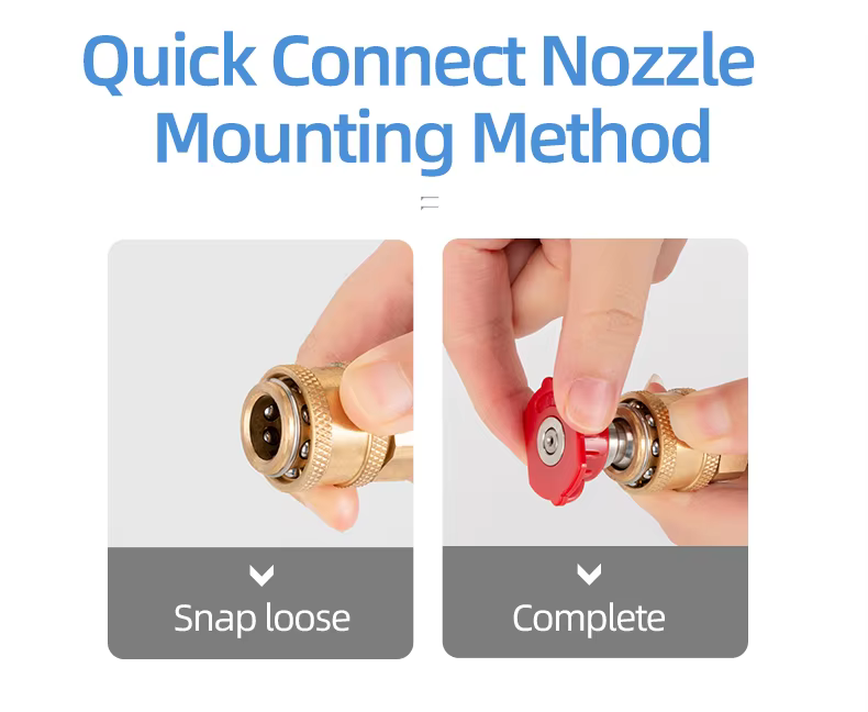 SPS 5 Color Quick Connector Nozzle and 5000 PSI High Pressure Car Washer Gun supplier