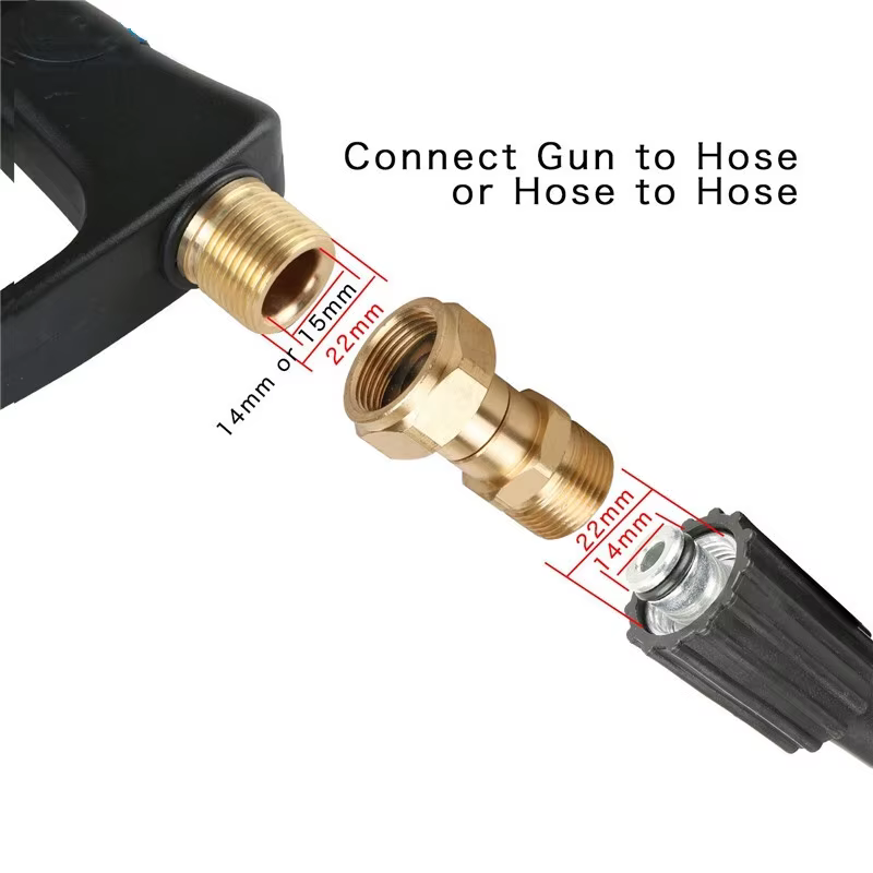 SPS High Pressure Washer Swivel Joint Hose Fittings Quick Connect Coupling Pressure Washer Gun Adapter Pivoting Couple supplier