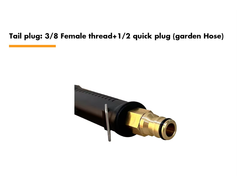 SPS 5000PSI High Pressure Washer Solid Brass Valve 3/8 Female Connect Trigger Gun Car Wash Spray Short Gun details