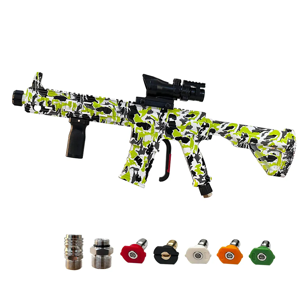 5000 PSI High Power Car Washing Water Spray Cleaning Washer Pressure Gun With 5 Nozzle Tips M22 Fittings