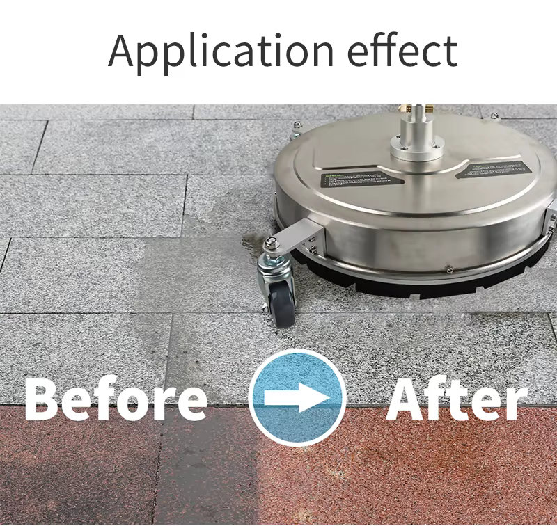 SPS 4000PSI 20 Inch Stainless Steel Rotary Pressure Washer Flat Surface Cleaner With 2 Extension Wands Set supplier