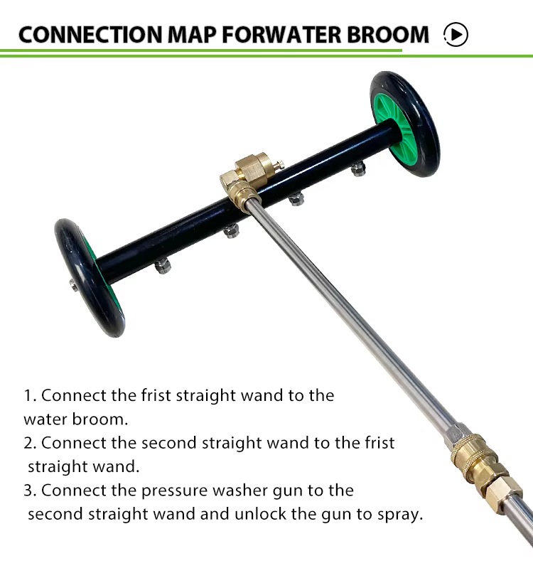 4000PSI High Pressure Car Under Body Chassis Washer Undercarriage Cleaner Water Broom Cleaner Kit For 1/4" Connector manufacture