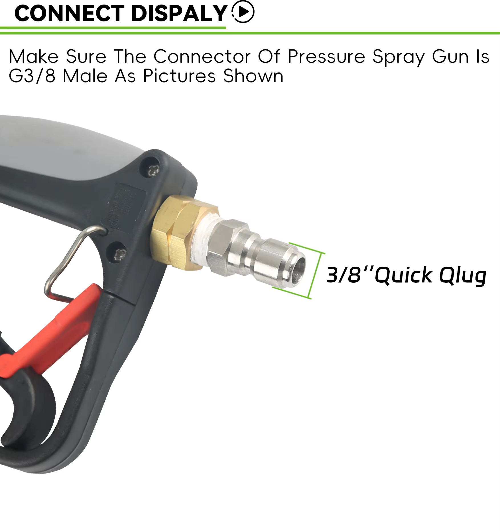 350Bar 5000PSI Commercial Pressure Washer Long Gun Kit Cold Water Dual Extension Wand 304 SS Dual Rod 1/4 QC Socket supplier