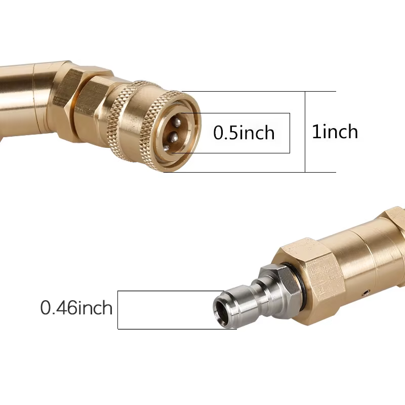 SPS 360 Degree Pivoting Coupler With 7 Water Spray Nozzle Tips Pressure Rotating Nozzle details