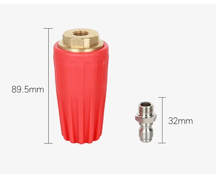 SPS 5000 PSI 1/4 Inch Quick Connect High Pressure Power Washer Red Rotary Turbo Nozzles factory