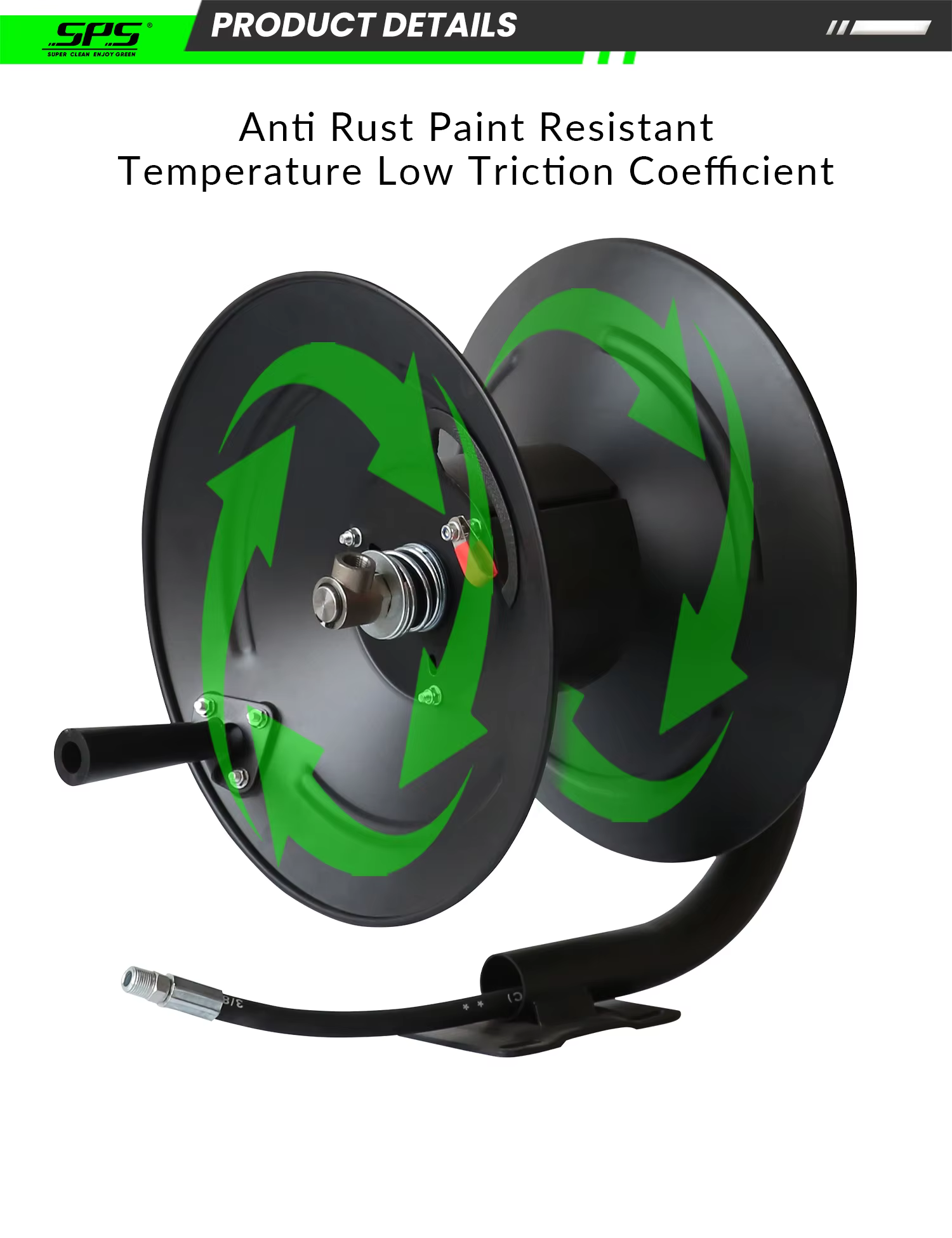 25m High Pressure Washer Metal Hose Reel 4000 Psi Hose Reel Irrigation System For Cleaning Cars Driveways Fences Pations Garden factory