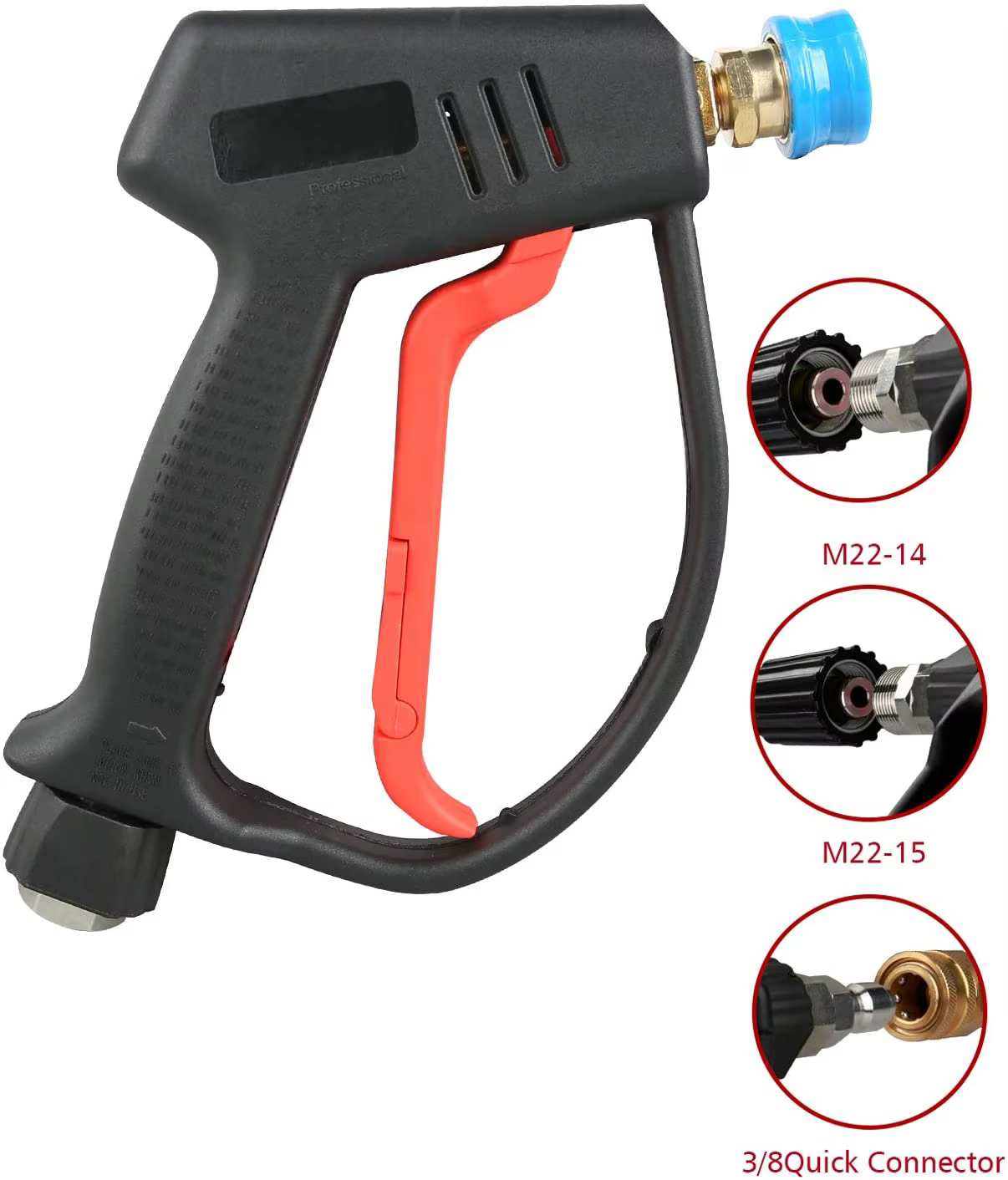 SPS 4000 PSI Best High Pressure Power Washer Water Short Gun Car Wash Equipment Parts With Spray Nozzles manufacture