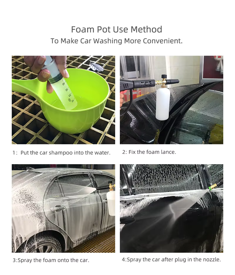 SPS 18 MPA White Snow Foam Lance 1L Car Wash Foam Cannon for High Pressure Cleaning manufacture
