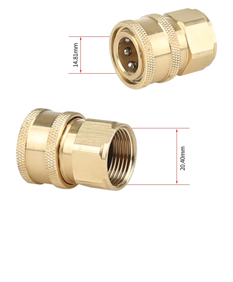 SPS 3/8 Quick Coupling to Female TR Quick Connect Coupler High Pressure Washer Fitting Adapters details