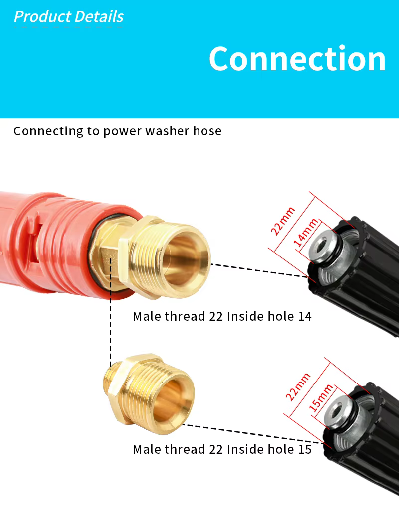 SPS 4500PSI Adjustable High Pressure Car Washer Accessories Duckbill Nozzle for Car Washing Gun supplier