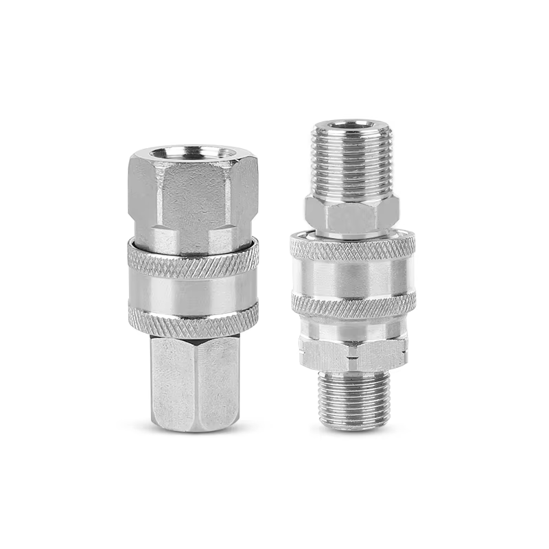 SPS 3/8 G BSP Stainless Steel Quick Connector 4 Pieces Kit Fittings Quick Release Coupler Quick Coupling supplier