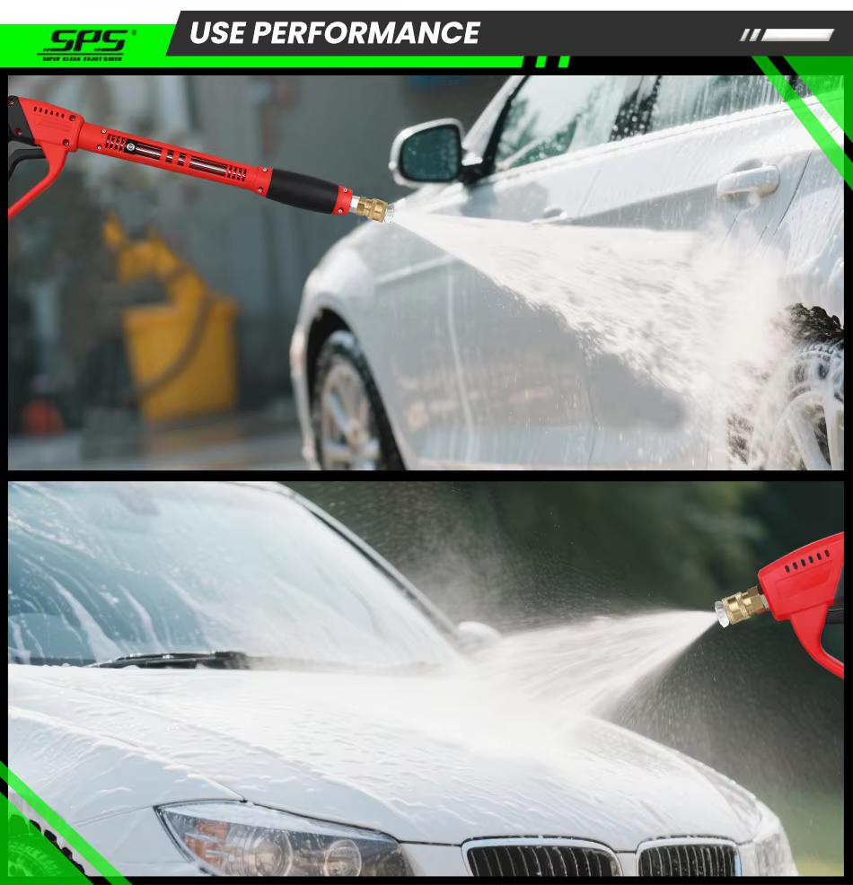 M22-14 mm 5000PSI High Pressure Washer Gun for Car Cleaning Metal Plastic Material Extension Car Wash Spray Gun details