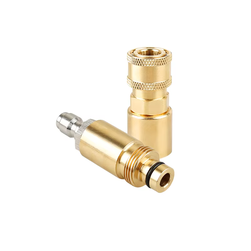 1/4 Inch Male Female Thread,High Pressure Washer Brass Coupler Fitting supplier