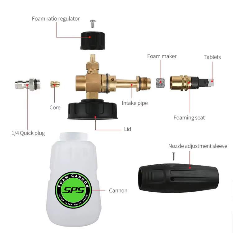SPS 5000 PSI High Pressure Snow Foam Lance Foam Cannon Foam Lance Cannon manufacture