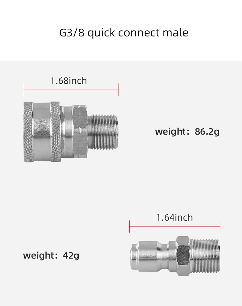 SPS 3/8 G BSP Stainless Steel Quick Connector 4 Pieces Kit Fittings Quick Release Coupler Quick Coupling manufacture