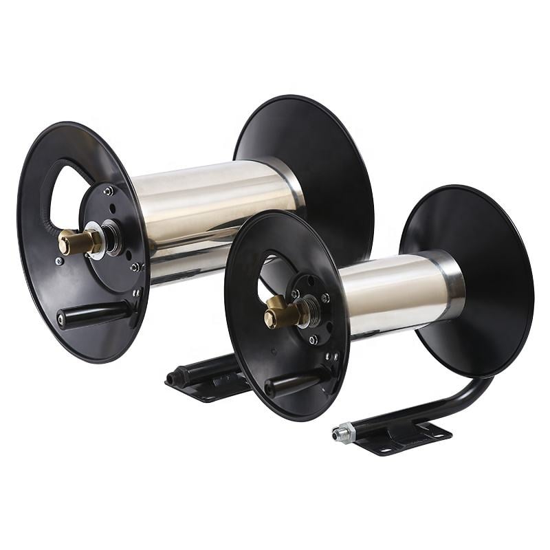 SPS 5000PSI 100FT High Pressure Water Hose Reel Pressure Washer Reel Hose Heavy Duty Steel Hose Reel