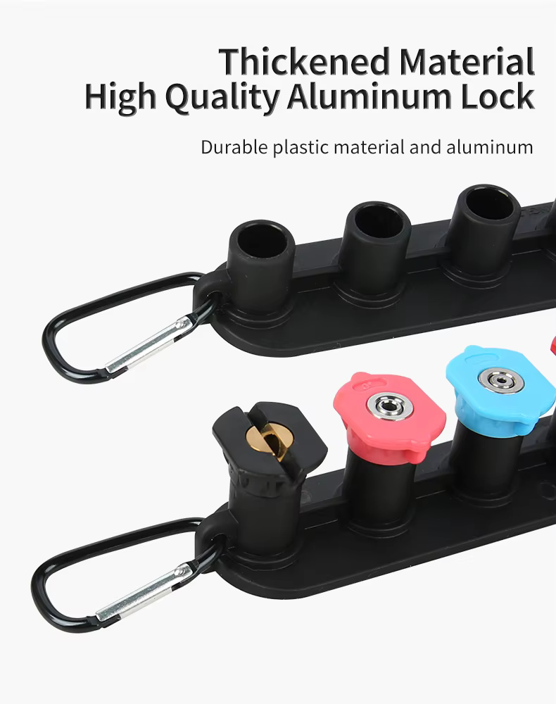 SPS 1/4" Quick Connect 7 Color Nozzle Stand Holder Long Range Nozzle Car Wash Tips Soap And Rinse Jet Stream manufacture