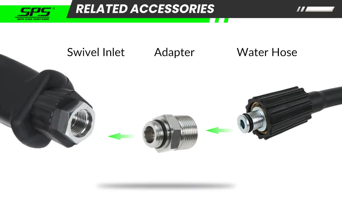 SPS Pressure Water Gun For Car Wash Power Spray Gun With Extension Wand details