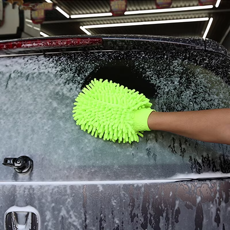 SPS HOT Sale Car Clean Wash Glove Soft Microfiber factory