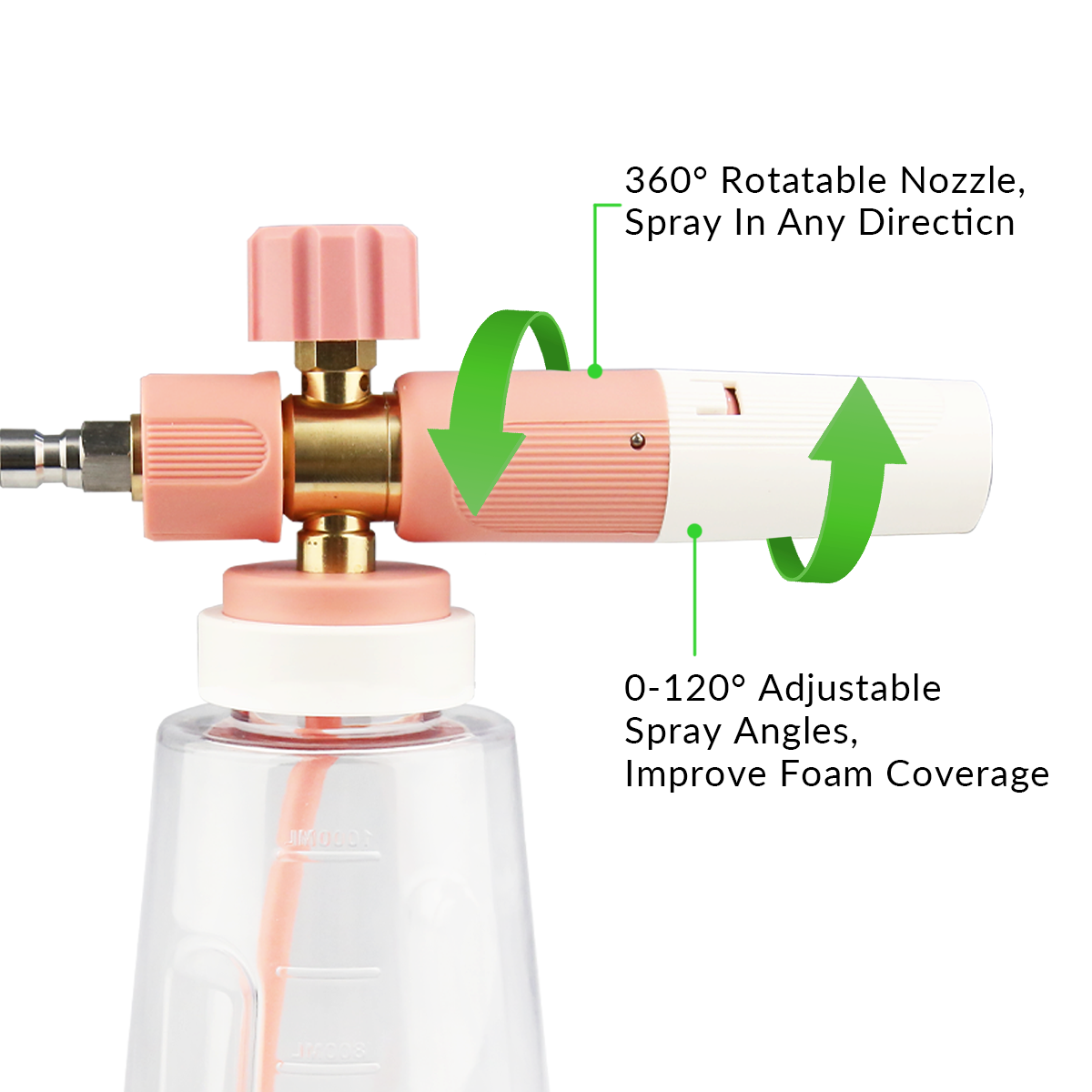 Take your car washing to the next level with the car pressure washer with foam gun