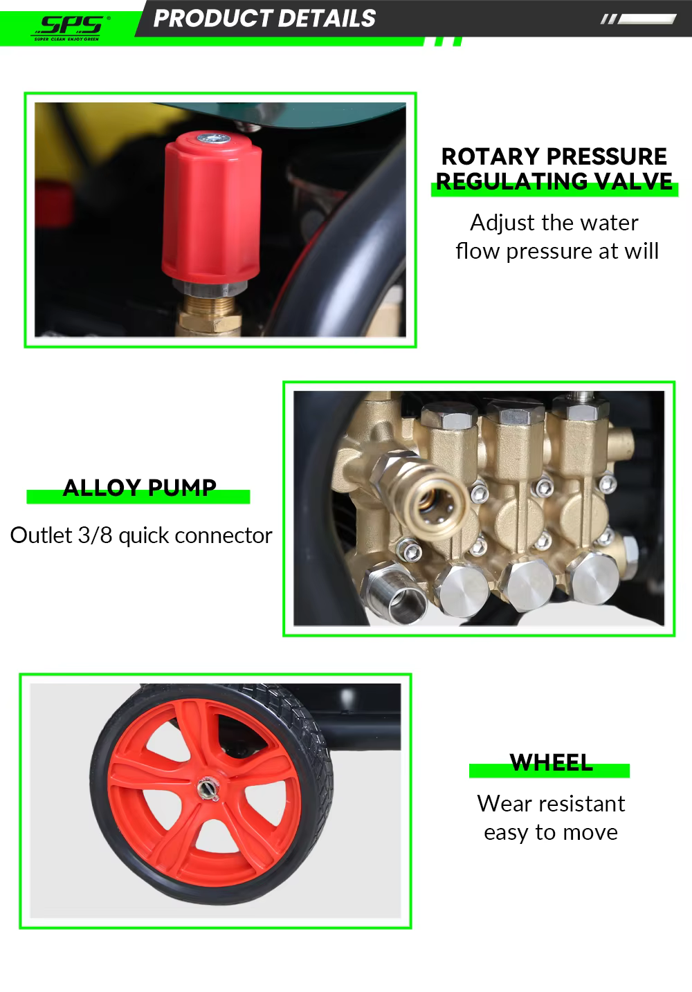 2500w 130Bar Electric High Pressure Cleaning Machine Electric Commercial Car Washing Water Spray Washing Machine      factory