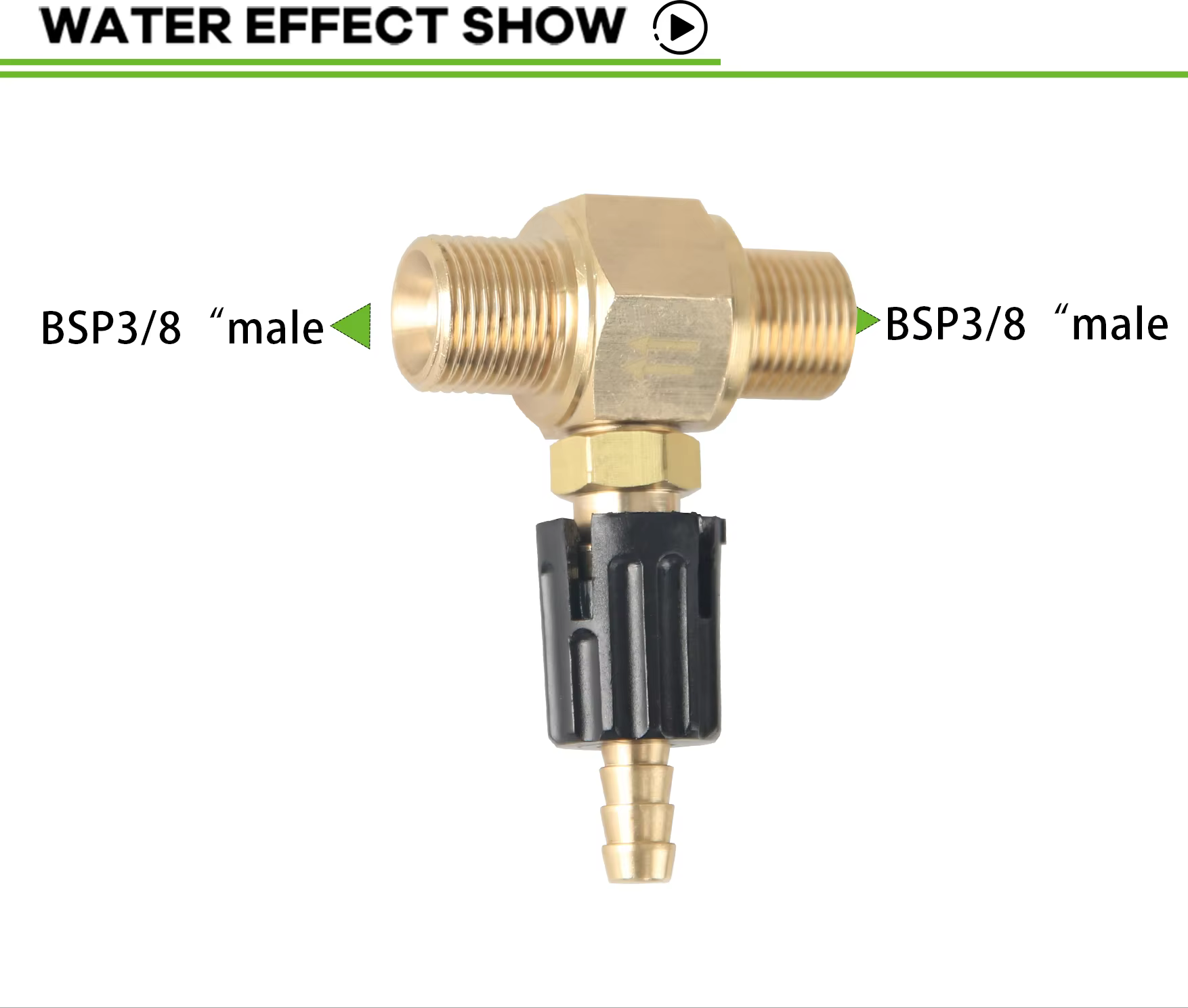 4000 PSI Adjustable Chemical Injector for Pressure Washer 3/8 Male Pressure Soap Injector Detergent Injector - 2.1mm Orifice manufacture