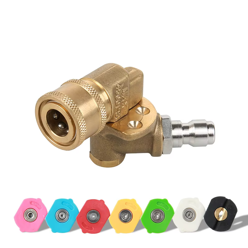 SPS 180 Degree Pressure Washer Nozzle Tips Quick Connecting Pivoting Adapter Coupler Rotating Nozzle for High Pressure Washer details