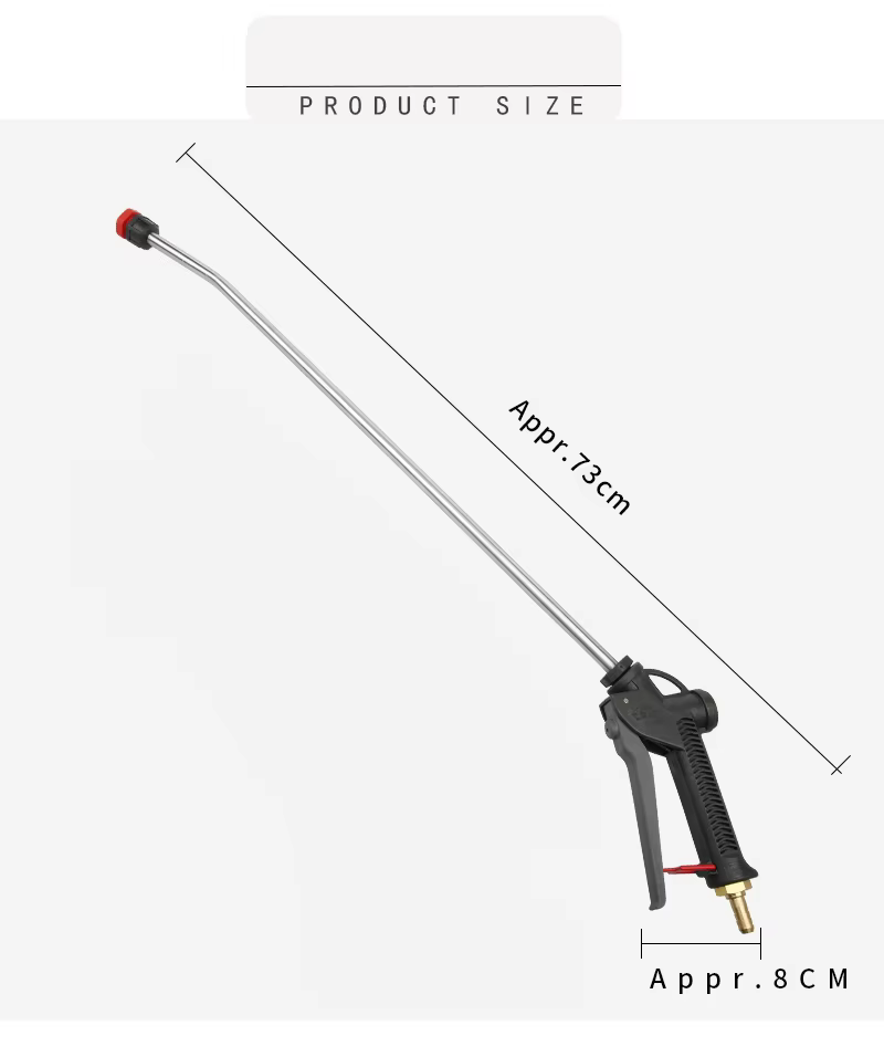 SPS ODM Water Spray Gun High Pressure Wax Liquid Car Washer Long Gun Portable for Chemical Liquid Spray Gun details
