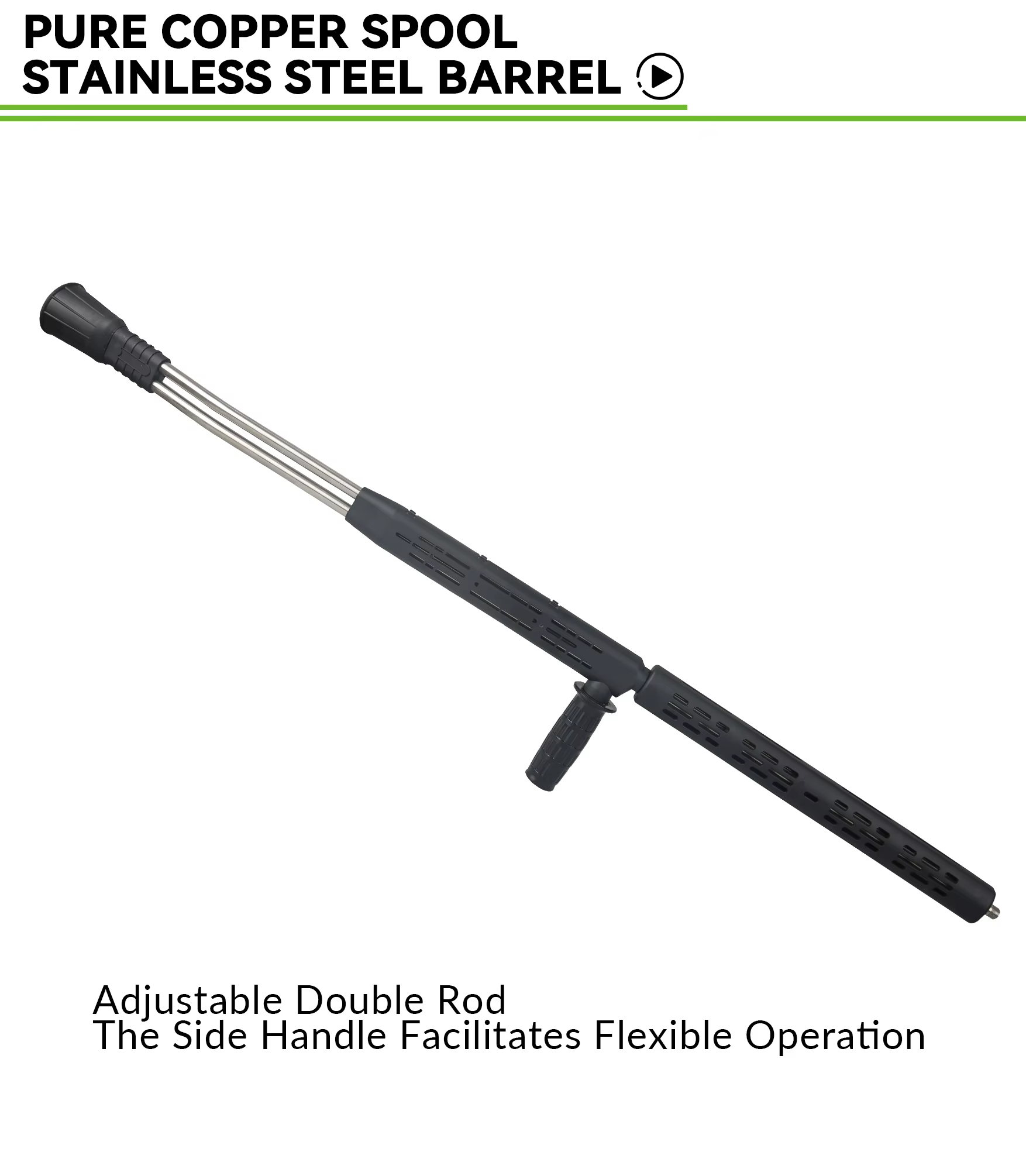 4000PSI Pressure Washer Wand Lance Gun 1/4 Quick Connect Hot Water Dual Lance Pressure Washer Extension Wand With Assistant Handle supplier