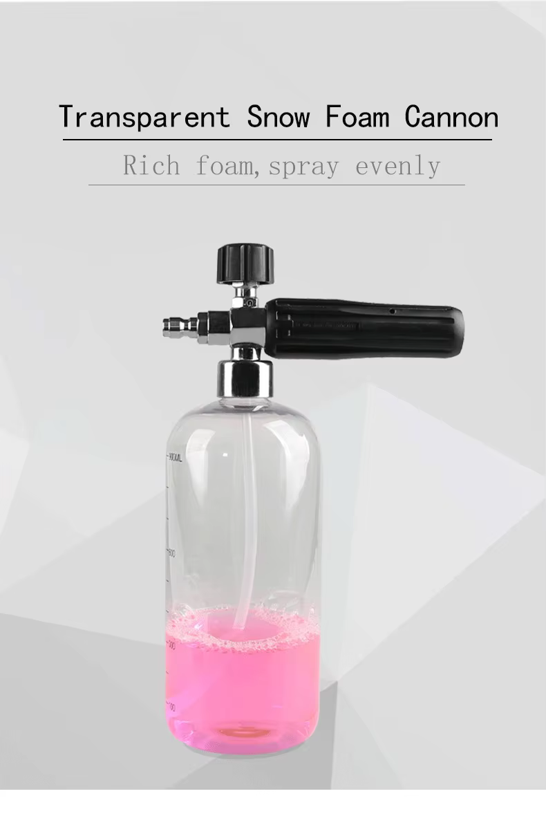 SPS 5000 PSI 1L Transparent Snow Foam Lance Car Wash Snow Shampoo Foam Cannon Foam Nozzle details