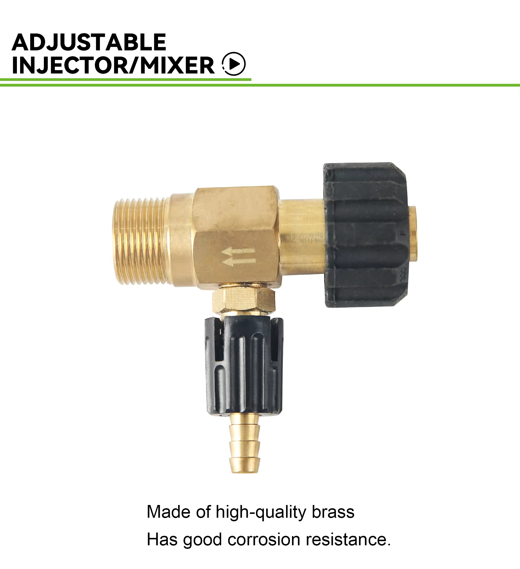Adjustable Pressure Washer Downstream Injector Kit 2-2.5 GPM Long Range Nozzle With 1/4 Inch Quick Connector manufacture