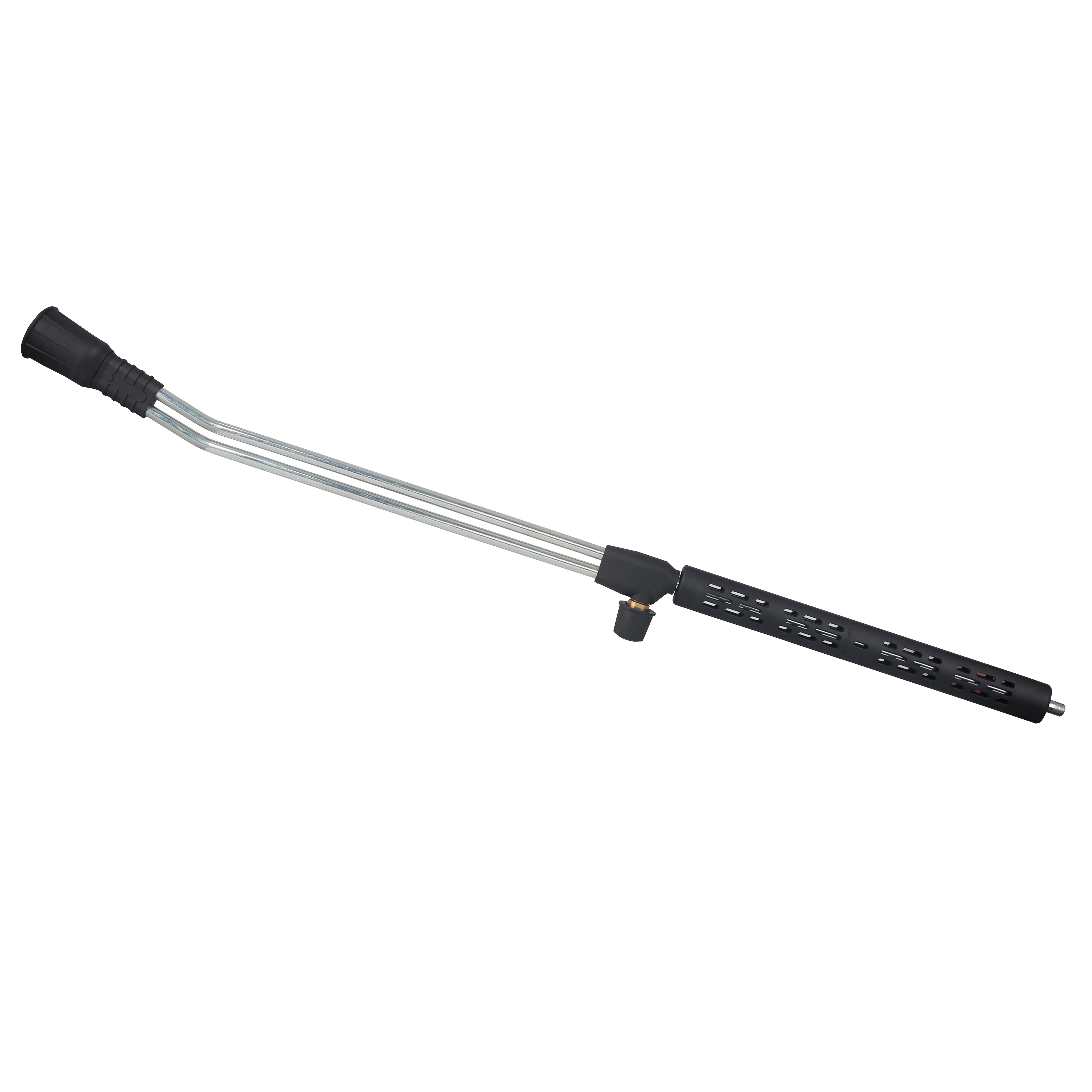 4000PSI Adjustable 304 Stainless Steel Gun 15 Degree Bend Dual Extension Rod MNPT1/4'' *2 Low Pressure Conversion High Pressure Double Wand 