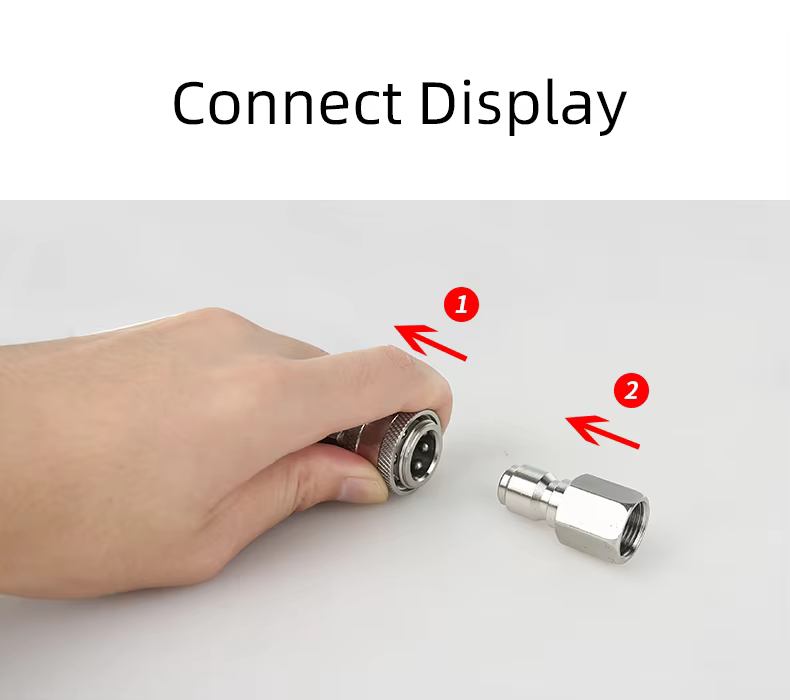 SPS 3/8 G BSP Stainless Steel Quick Connector 4 Pieces Kit Fittings Quick Release Coupler Quick Coupling details
