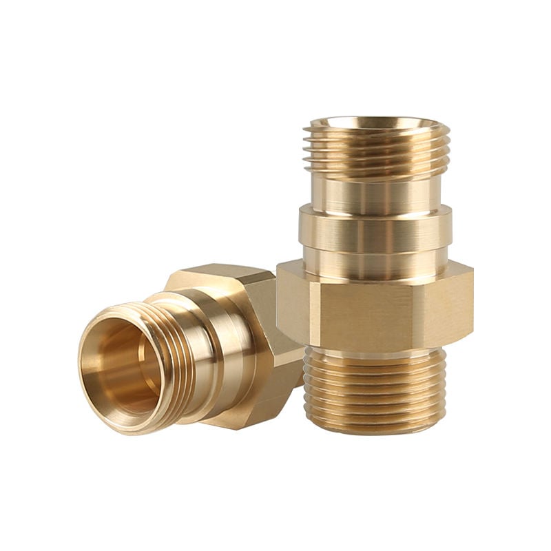 SPS M22mm Male to M22mm Male High Quality Brass Joint High Pressure Washer Coupler Fitting K.C. Adapters