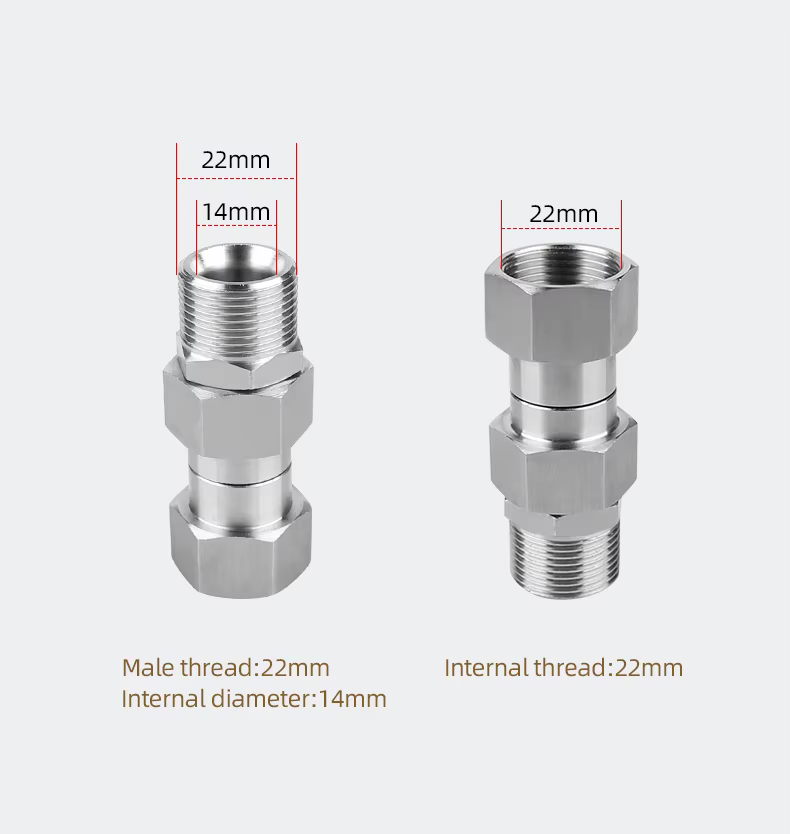 SPS Anti-winding Stainless Steel M22-14mm High Pressure Washer Stainless Steel Fitting supplier