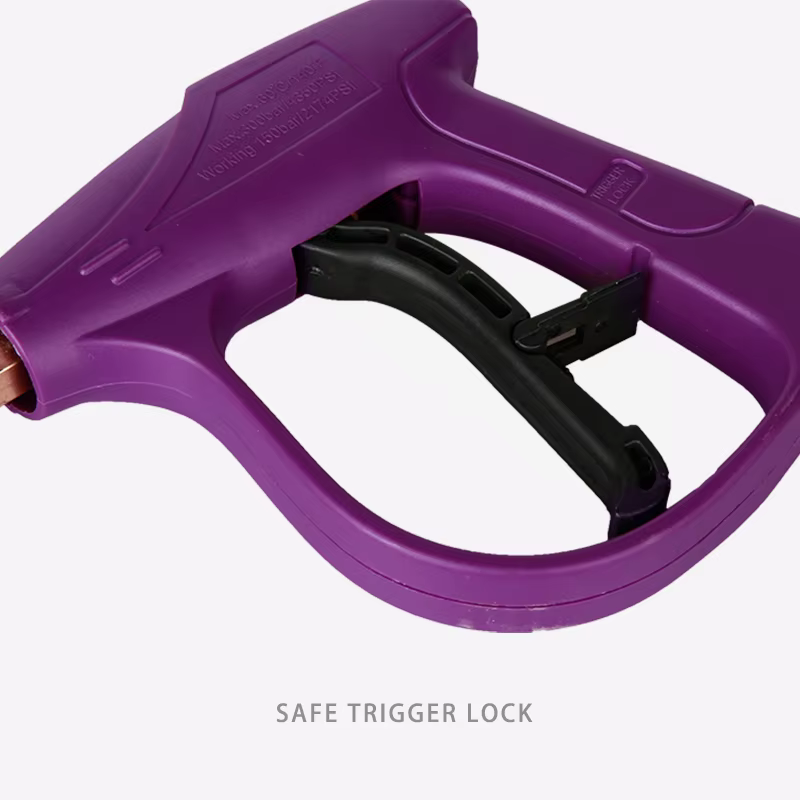 SPS High Pressure Carwash Equipment Purple Water Short Spray Gun Pressure Washer Parts Power Carwash Gun details