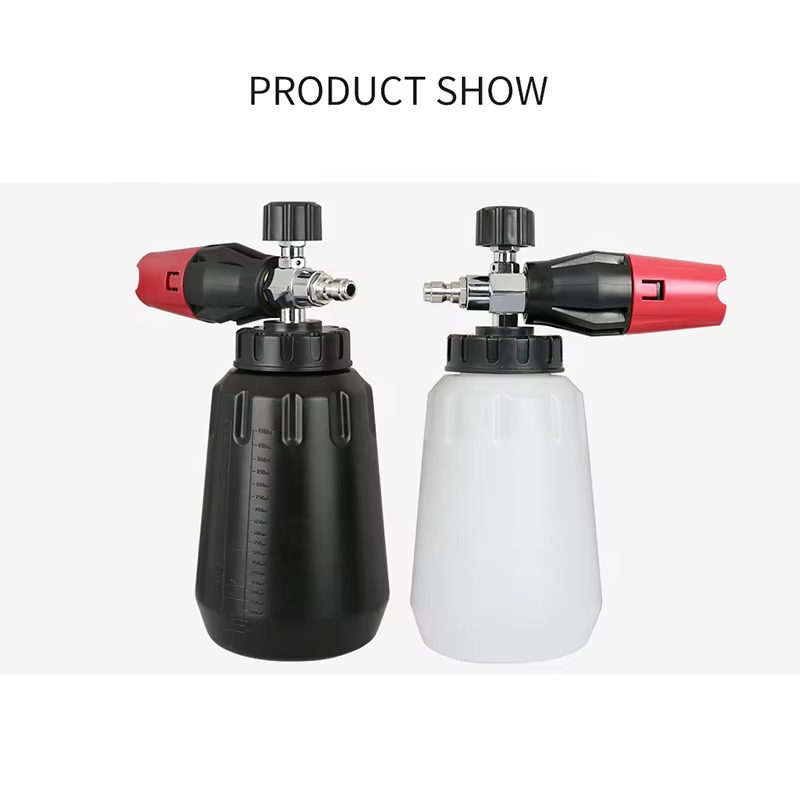 SPS Hot Sale Car Wash Transparent Snow Foam Cannon Car Cleaning Red Black Yellow Green Blue Foam Nozzle Spray PA Foam Lance details