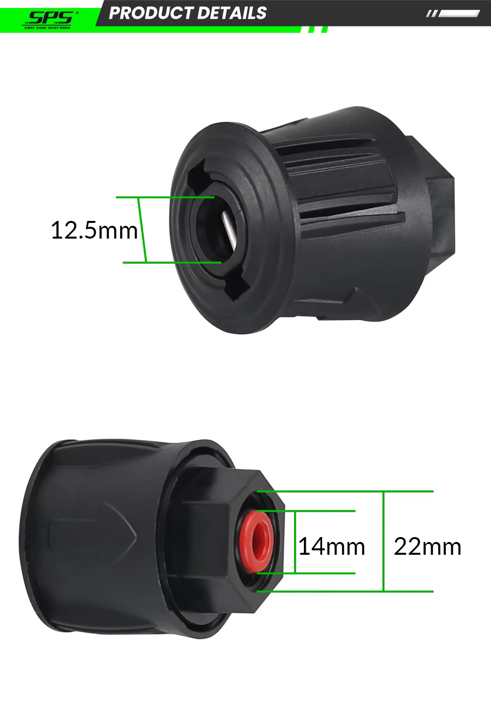 Factory Price Converter Power Washer Outlet Adapter for High Pressure Washer Hose M22-14 Female Hose Connector factory