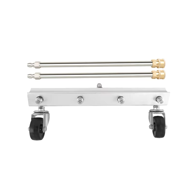 2750 PSI 190BAR Stainless Steel Pressure Washer Surface Cleaner Power Washer Surface Cleaner With Two Extension Rods details