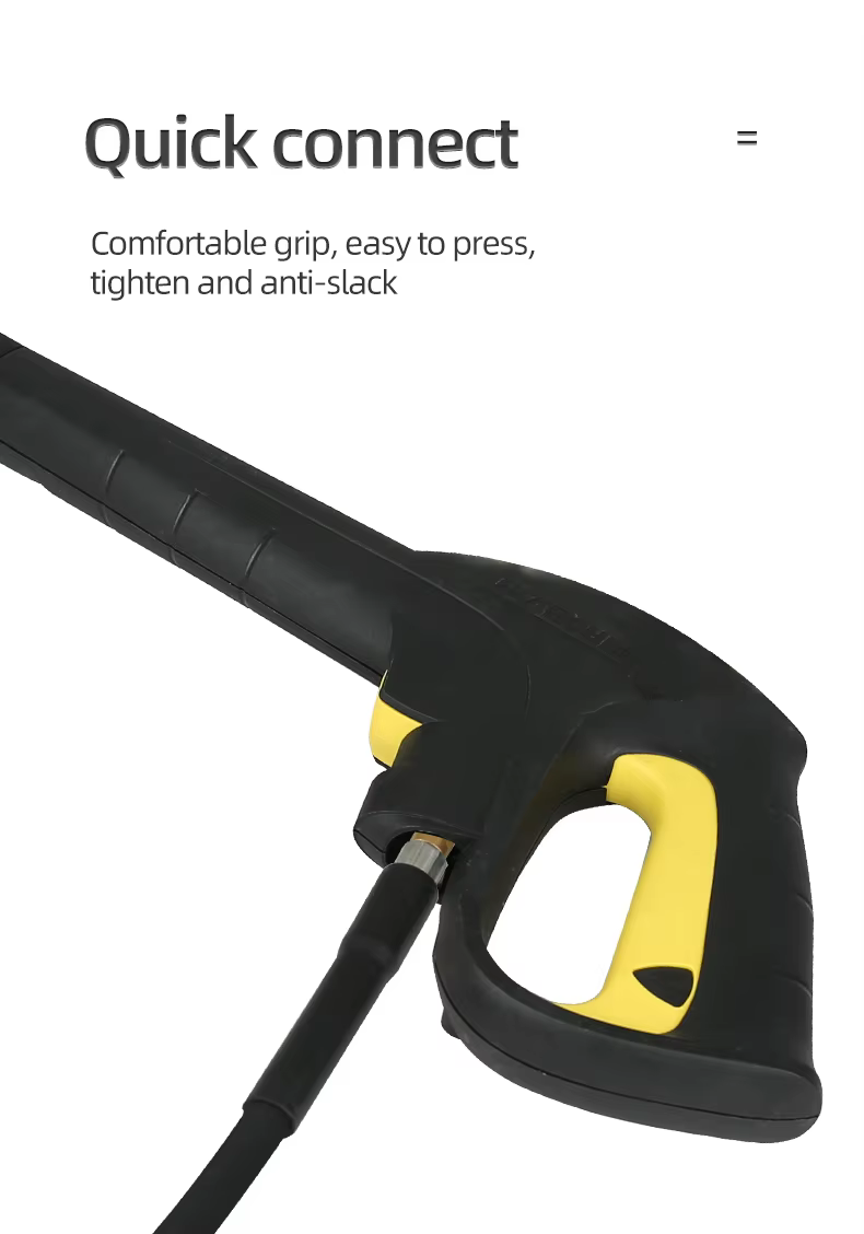 SPS 35 MPA 5075PSI 50FT 1/4 High Pressure Washer Hose K.C. Quick Plug Rubber Steel Hose supplier