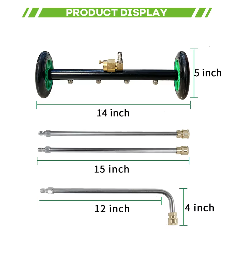 4000PSI High Pressure Car Under Body Chassis Washer Undercarriage Cleaner Water Broom Cleaner Kit For 1/4" Connector details