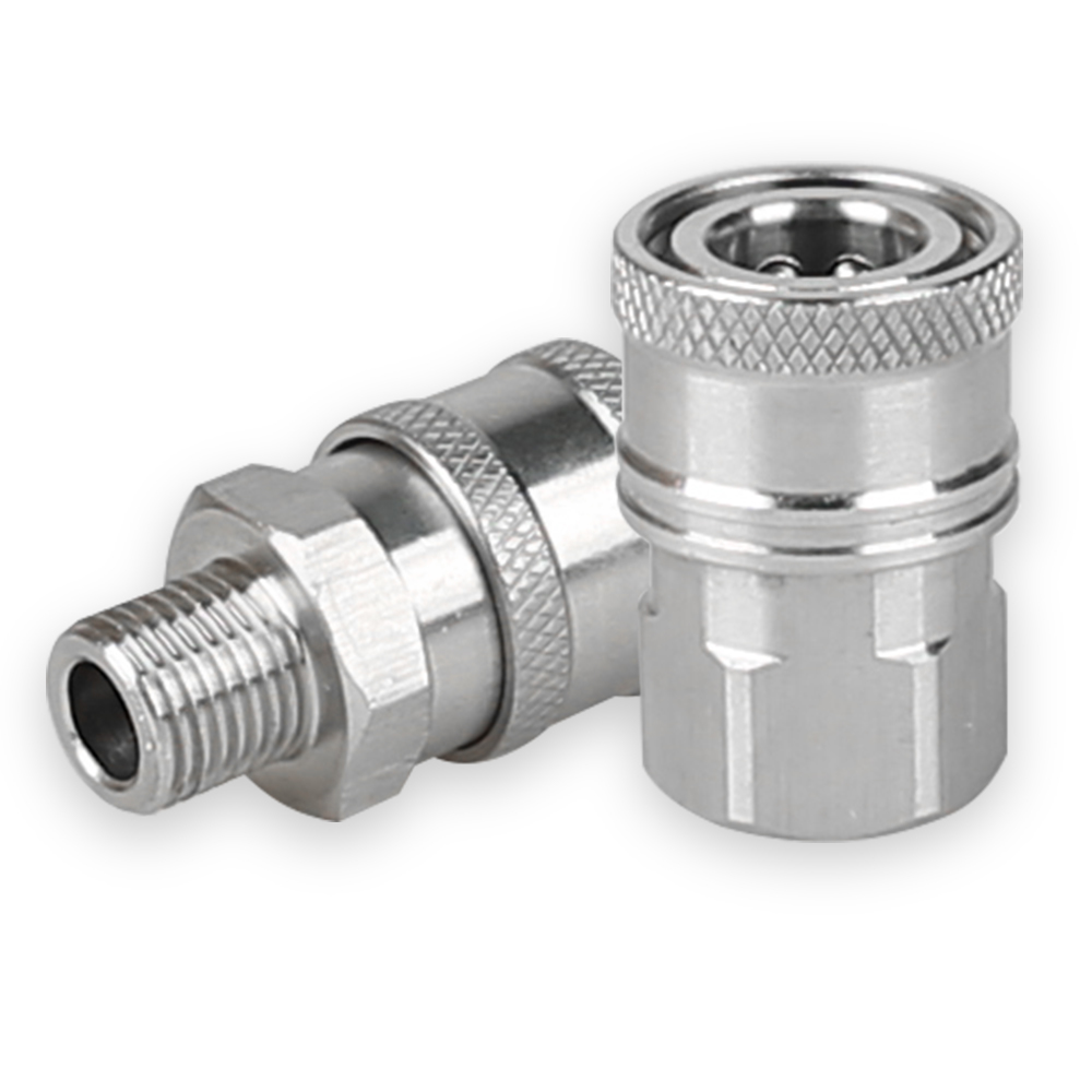 5000 PSI M14 Quick Connect Pressure Washer Adapter Stainless Steel Quick Coupler Fitting Set