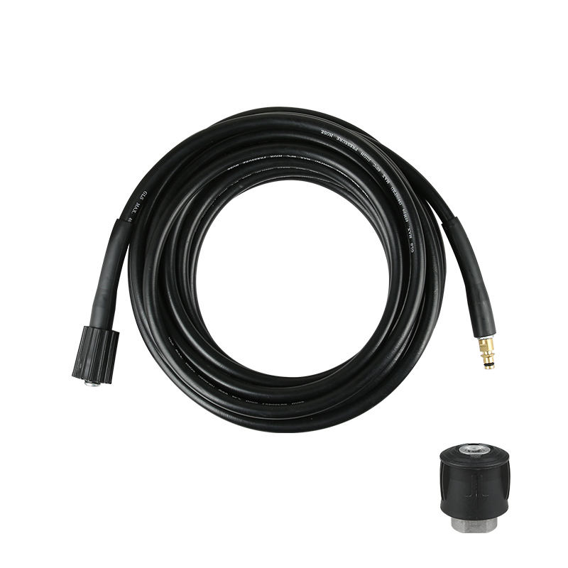 SPS 32FT 5000 PSI 40 MPA High Pressure Washer Line Hose Rubber Black Hose Compressive and Torsion Resistant