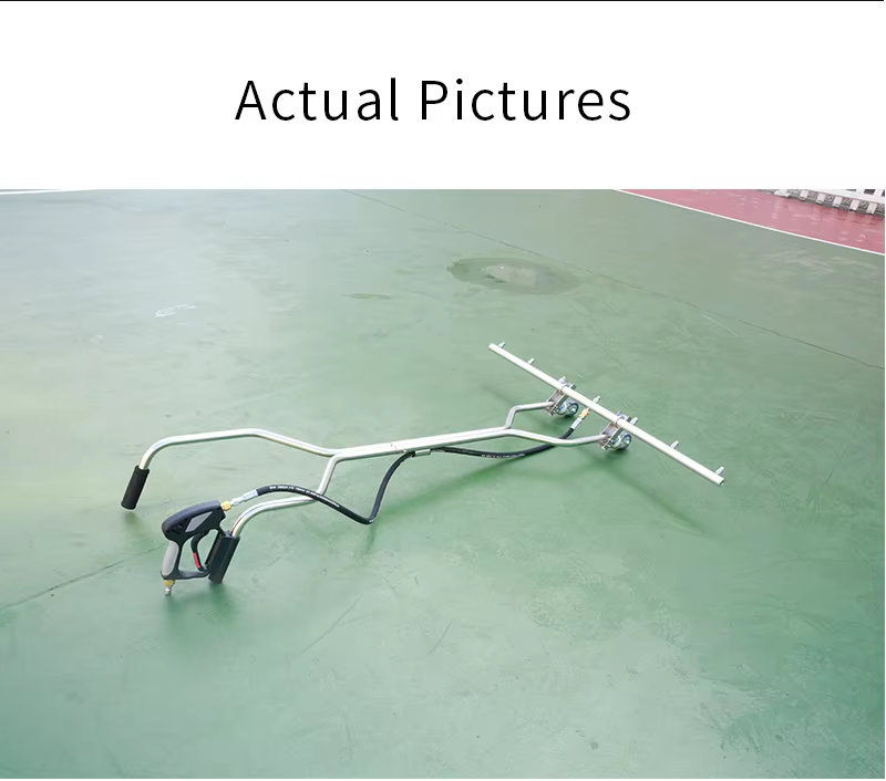 SPS 7 Nozzles Pressure Washer Water Broom Large Area Surface Cleaner with Handle manufacture