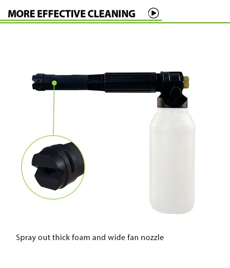 3200PSI High Pressure Long Lance Foam Cannon 1L Pressure Gun Wide Spray Snow Foam Lance For Car Washing manufacture