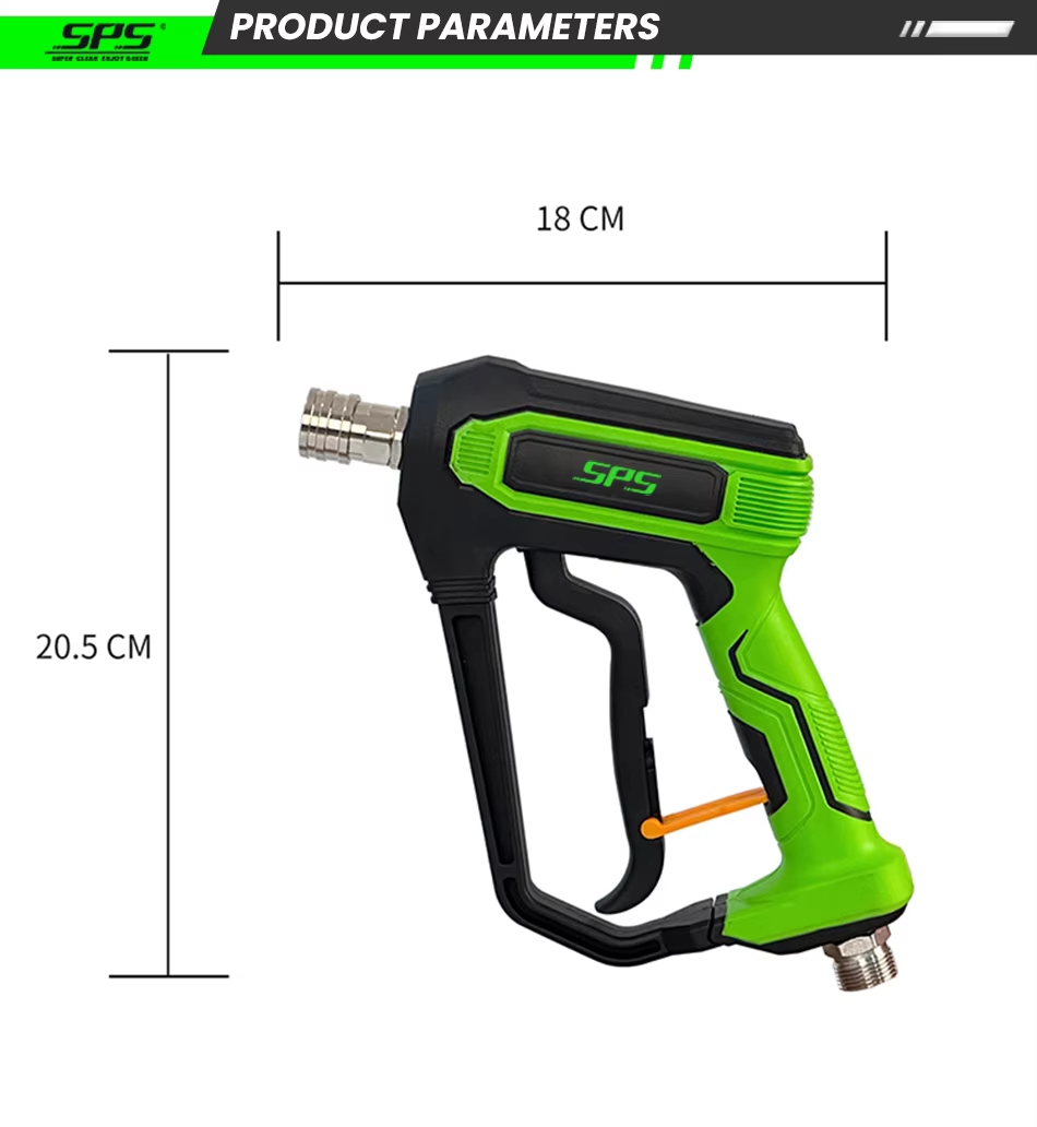 5000PSI 60L/Min High Pressure Washer Gun Cold Water Car Wash Power Washer Gun Spray Trigger Short Gun details
