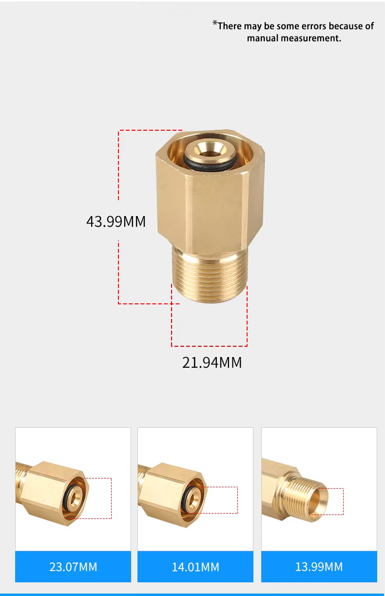 SPS M22-14 Brass Pressure Washer Quick Connect Kit Fittings Cleaning Equipment Parts supplier